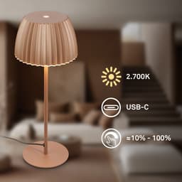 Briloner Leuchten LED Tischleuchte LOCA 7625017 | Kupfer