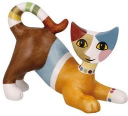 Goebel Dekofigur Cat Milena | Mehrfarbig