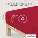 Schlafgut Spannbettlaken PURE Bio-Baumwolle | Rot