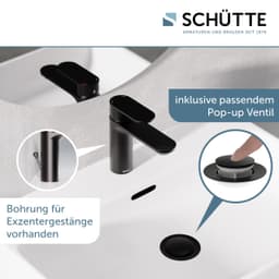 Schütte MONTANA Waschtischarmatur | Schwarz