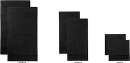 Bruno Banani Clement Handtuch Set | Schwarz