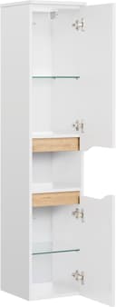 Saphir Quickset Badschrank | Weiß 2