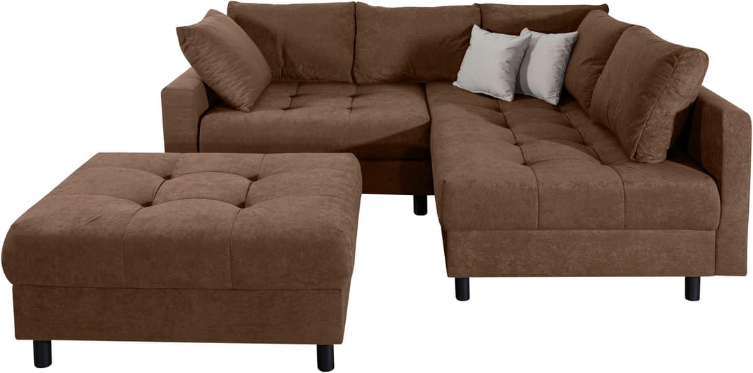 COLLECTION AB Ecksofa Toni L-Form | Braun