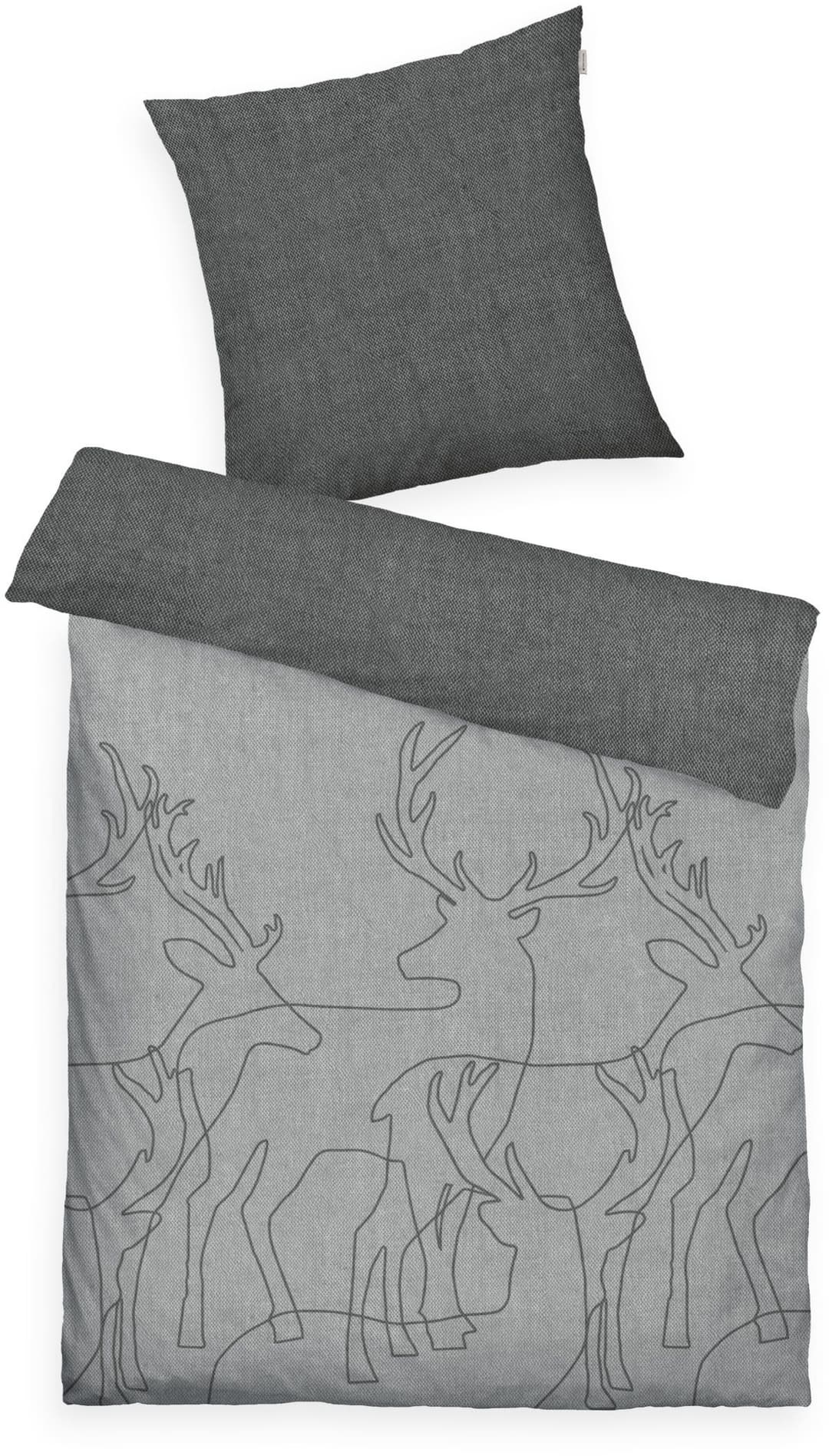 TOM TAILOR HOME Wendebettwäsche Lennart | Grau