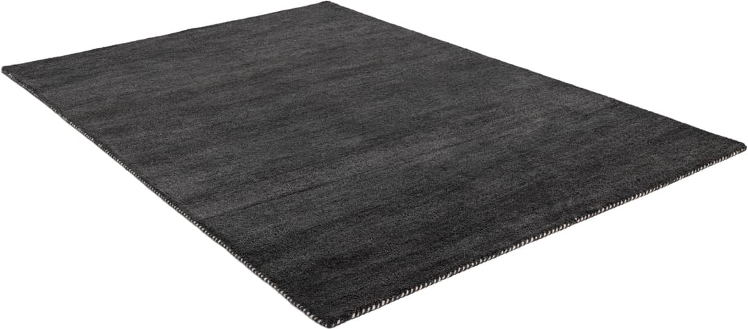 THEKO Gabbeh Uni Wollteppich | Grau