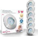B.K.Licht LED Einbauleuchten 6er Set | Silber