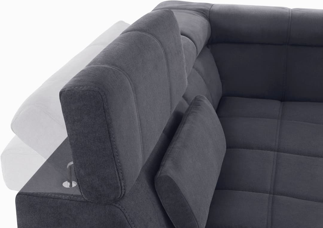 DOMO collection Wohnlandschaft Brandon | Grau
