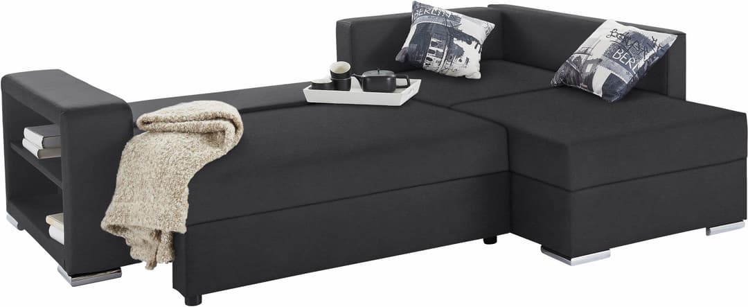 COLLECTION AB Ecksofa John L-Form | Grau