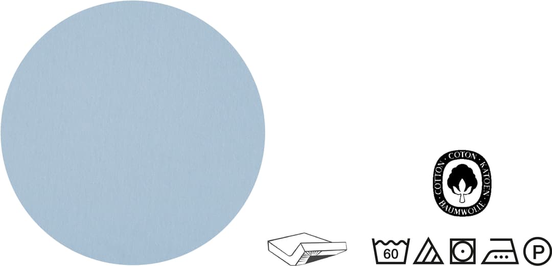 Castell Spannbettlaken Jersey | Blau
