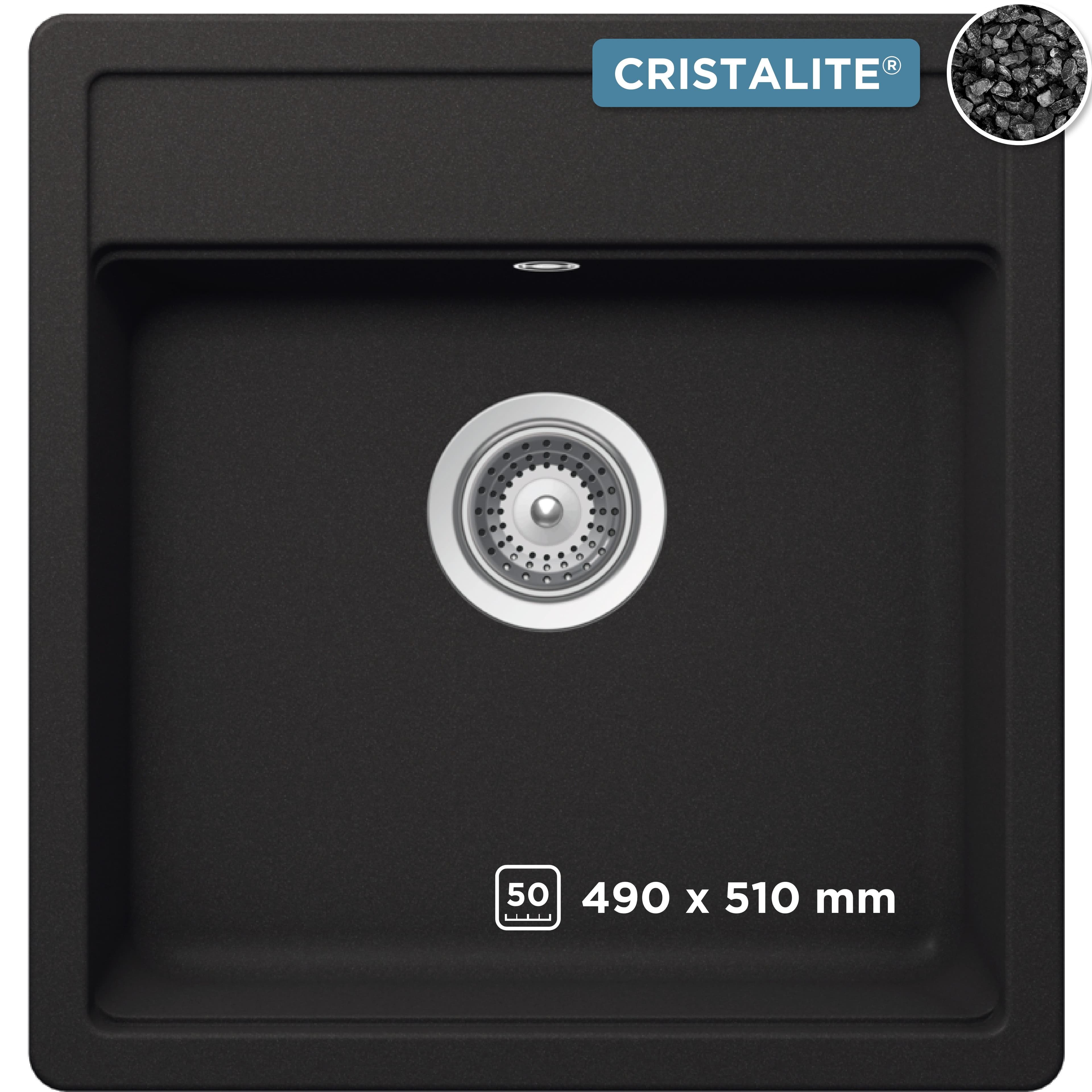 Schock Oslo Granitspüle | Schwarz