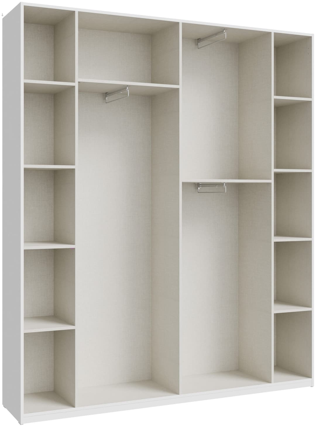 FORTE Kleiderschrank | Weiß