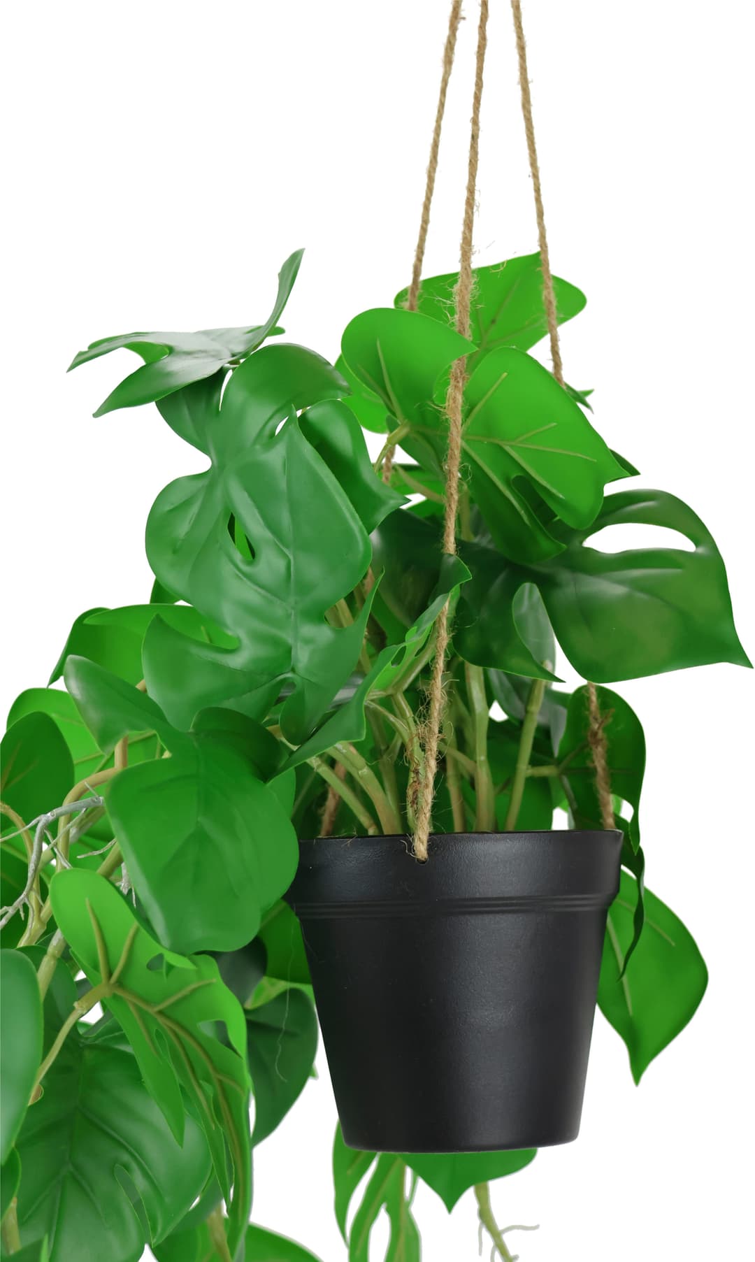 Künstliche Monstera Hängeampel | Grün