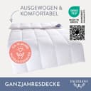 Excellent Gänsedaunenbettdecke Davos | Weiß 2