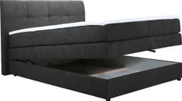 Home affaire Boxspringbett Finja | Schwarz