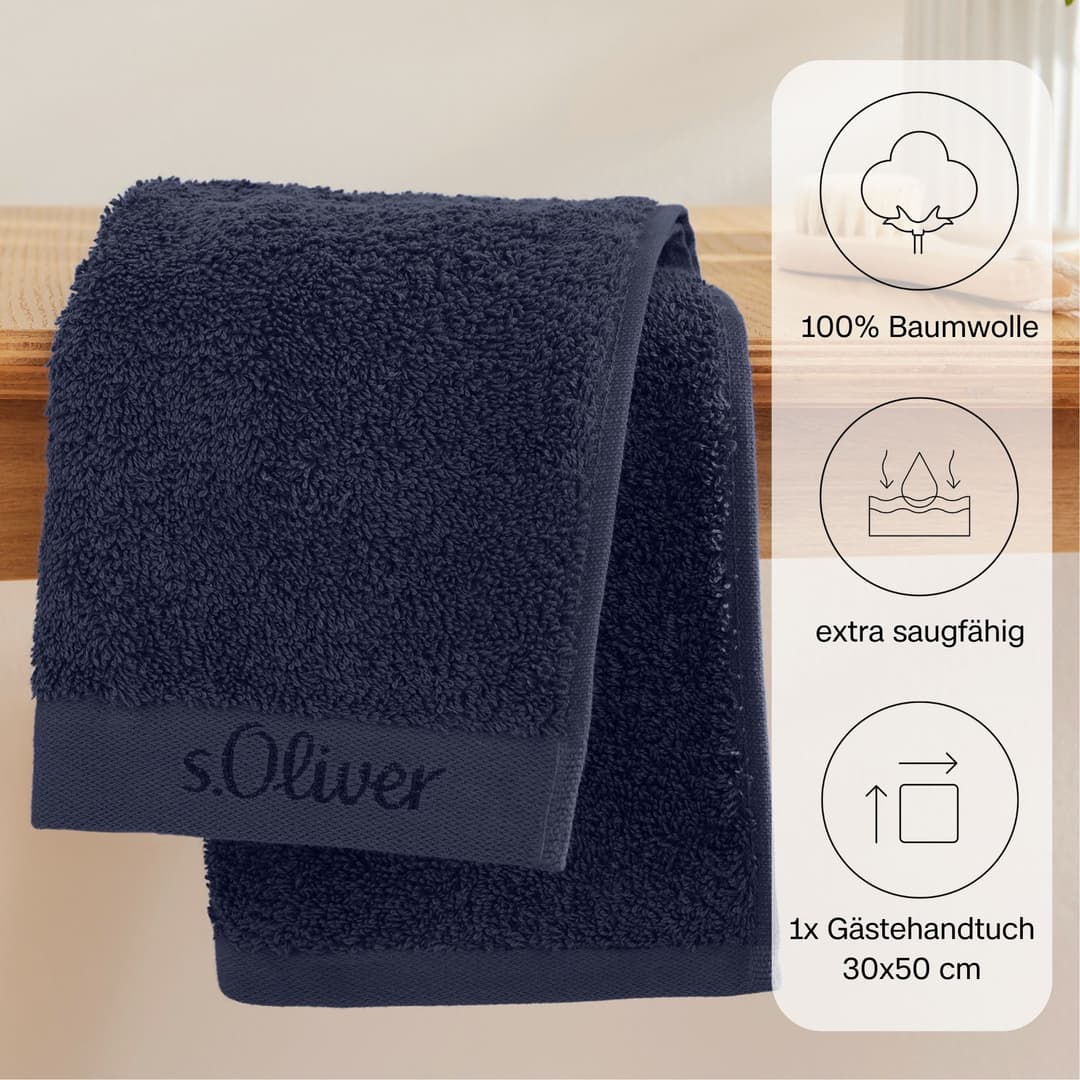 s.Oliver Gästehandtuch | Blau