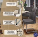 OTTO home Freischwinger Rab | Schwarz 4