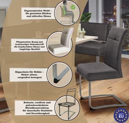 OTTO home Freischwinger Rab | Schwarz