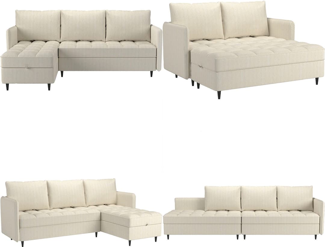 Dorel Home Ecksofa LINDHUS | Grau