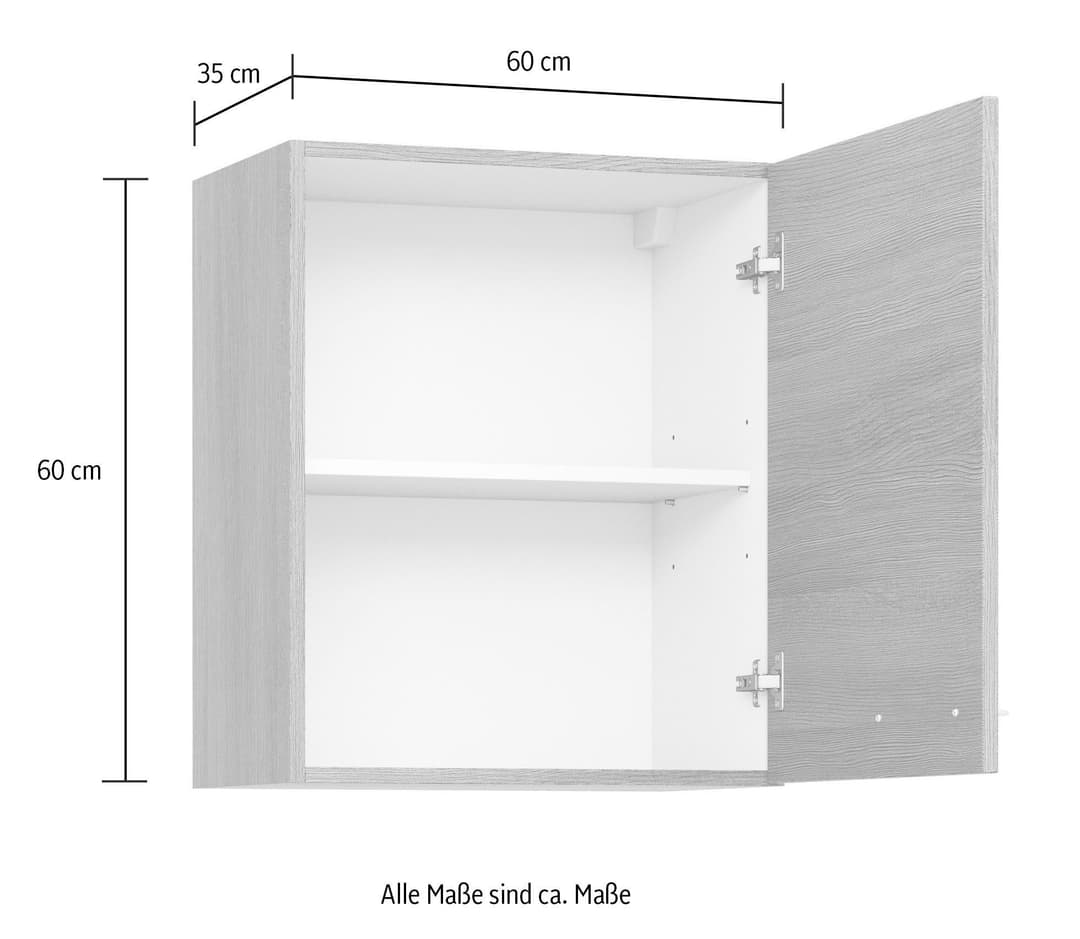 KOCHSTATION Hängeschrank KS-Trea O60-60 | Holztöne