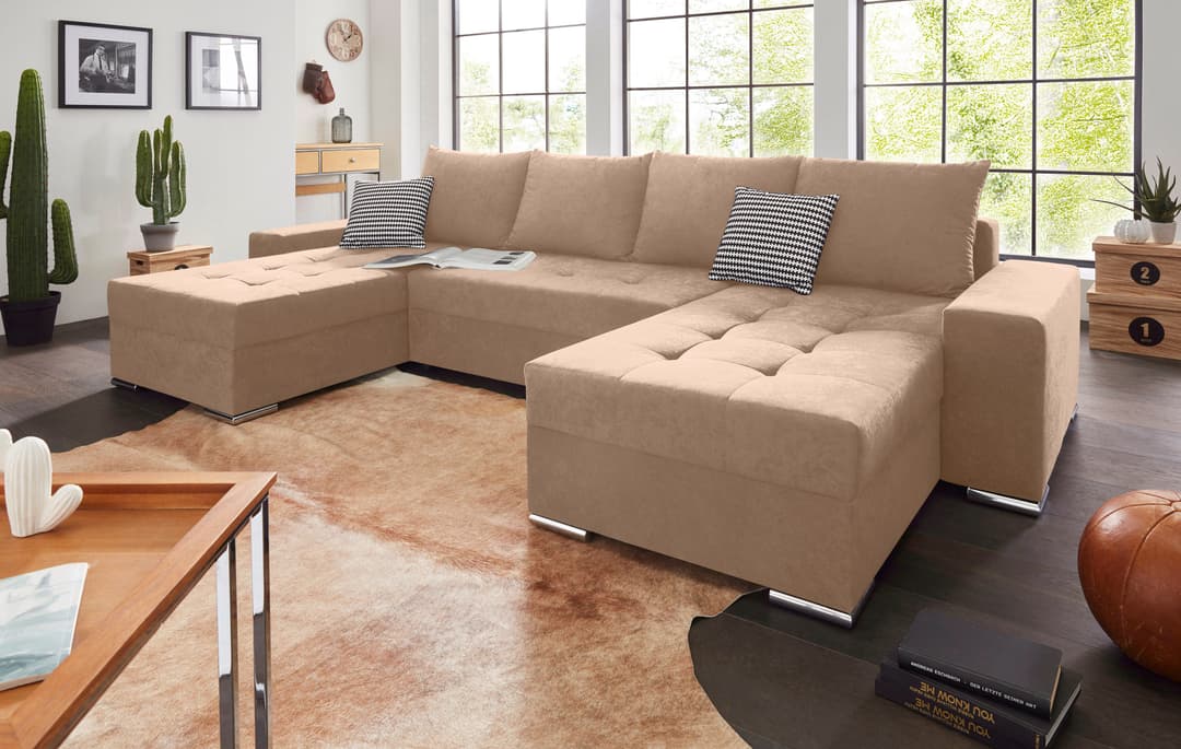COLLECTION AB Wohnlandschaft Josy XL U-Form | Beige