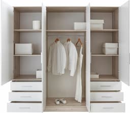 FORTE Kleiderschrank Jupiter | Holztöne