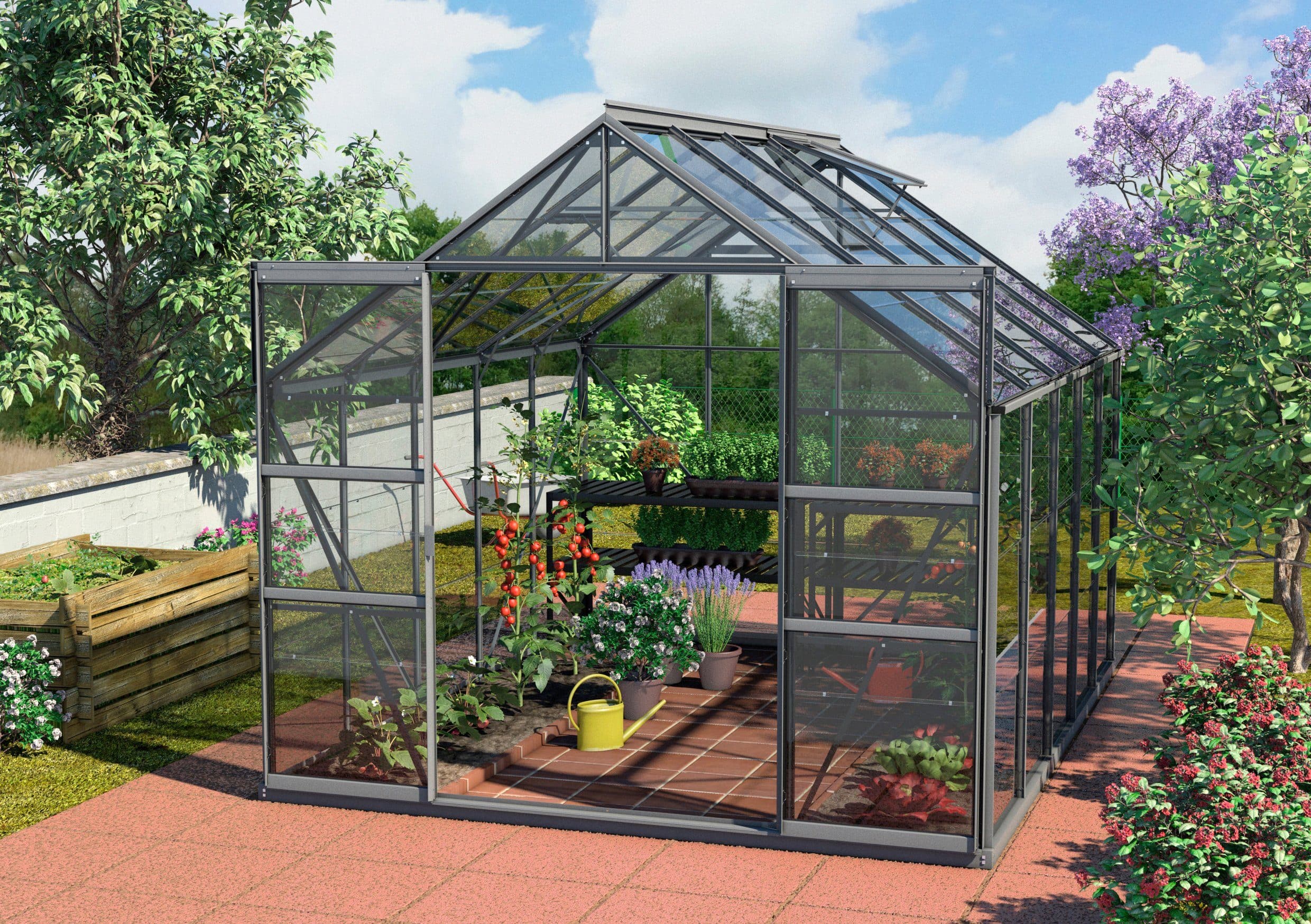 KONIFERA Gewächshaus Calisto 8300 | Schwarz