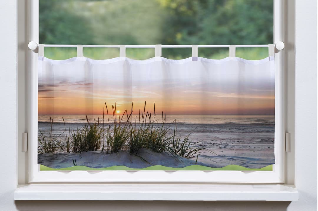 HOME WOHNIDEEN Scheibengardine EVENING | Mehrfarbig