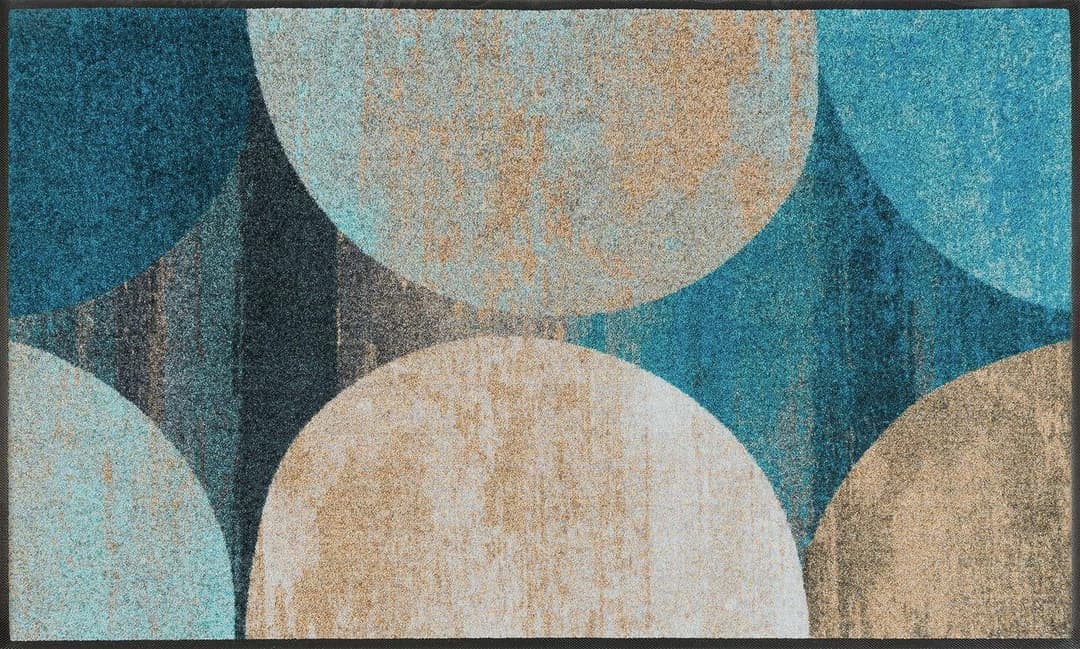 wash+dry by Kleen-Tex Teppich Galaxia | Blau