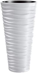 Prosperplast Blumentopf Sand slim | Weiß