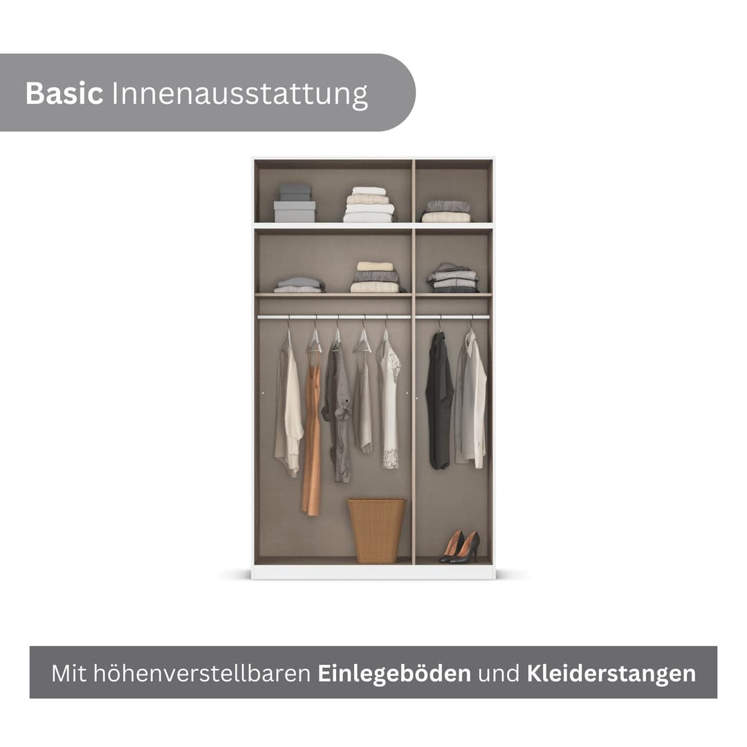 rauch Kleiderschrank LAGOA | Weiß