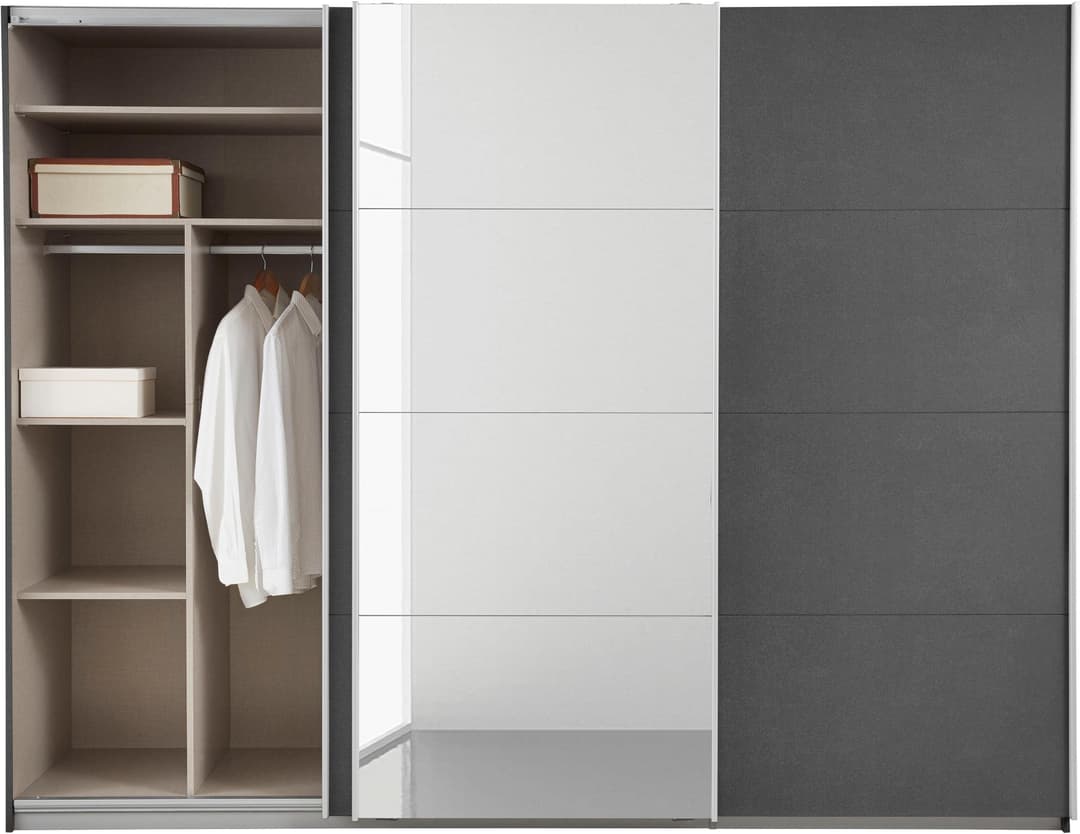 rauch Schwebetürenschrank CORTONA | Grau
