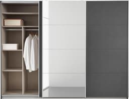 rauch Schwebetürenschrank CORTONA | Grau