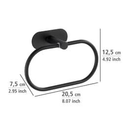 WENKO Handtuchring Orea | Schwarz