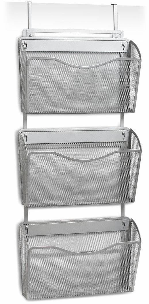 Zeller Present Zeitungsständer Mesh | Grau