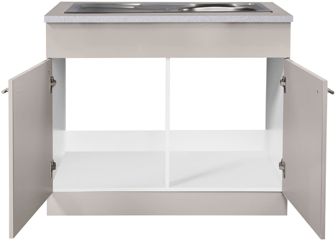 wiho Küchen Spülenschrank Chicago | Braun