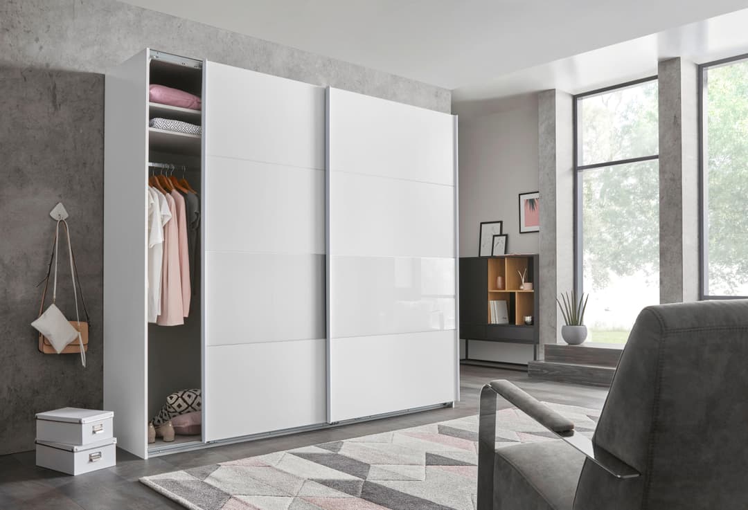 Wimex Schwebetürenschrank Bramfeld | Weiß