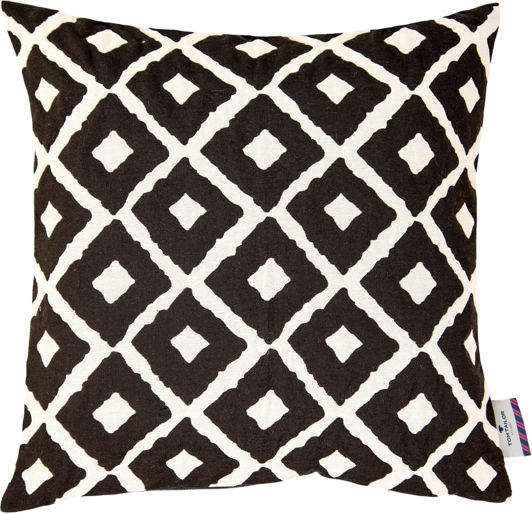 TOM TAILOR HOME Dekokissen Small Squares | Schwarz