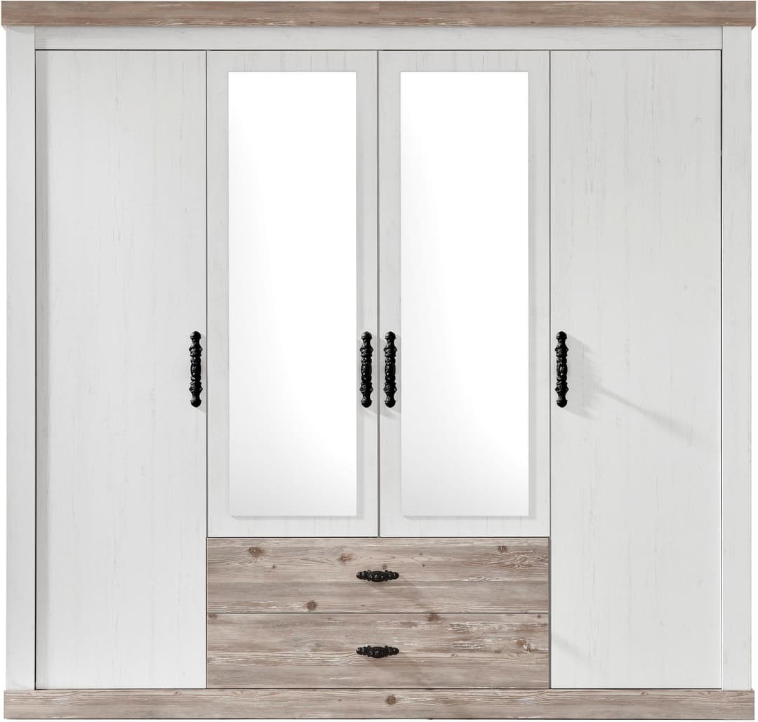 Home affaire Drehtürenschrank Florenz | Weiß