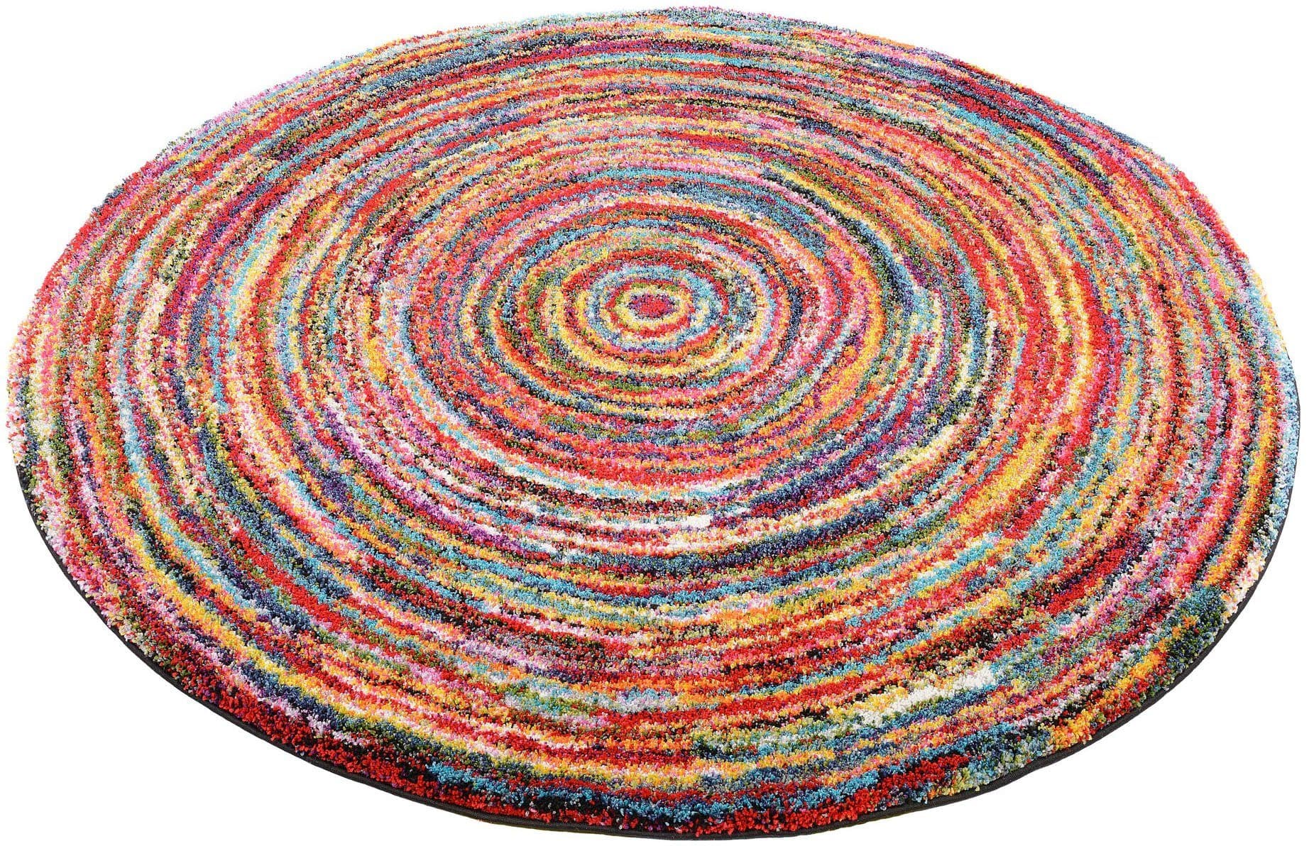 OCI DIE TEPPICHMARKE Hochflor-Teppich Sixteen Round | Mehrfarbig