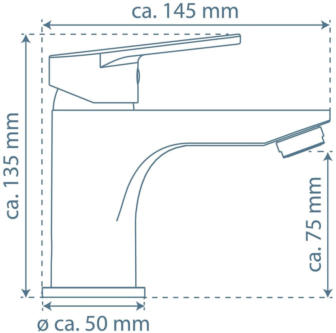 Schütte Waschtischarmatur Futura | Silber