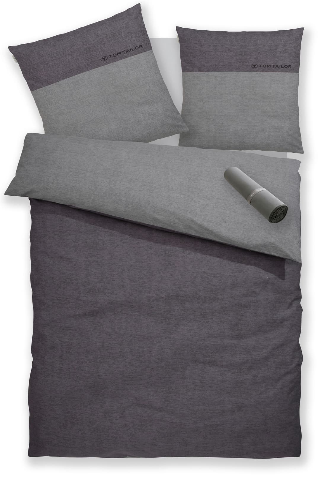 TOM TAILOR HOME Henry Bettwäsche | Grau