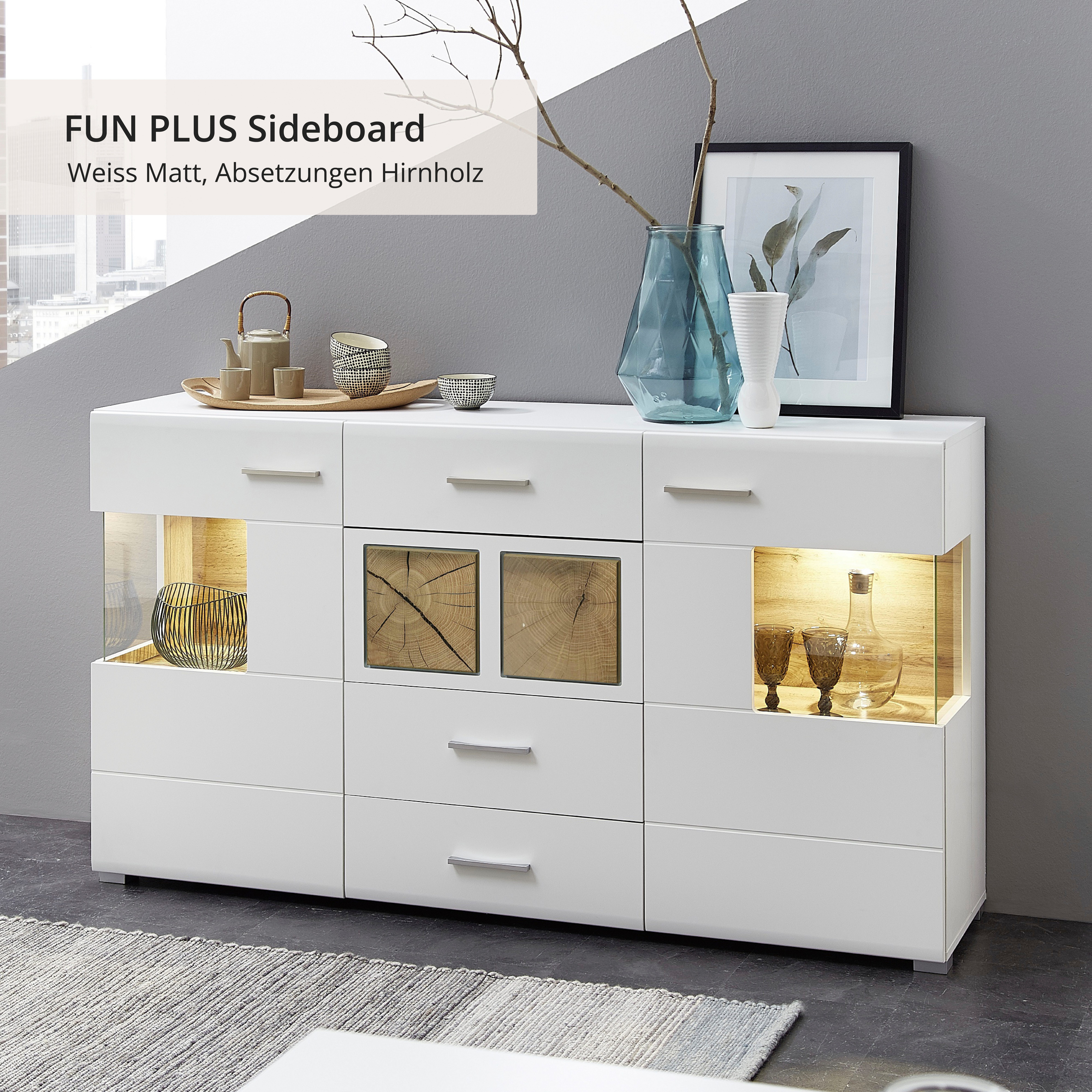 Innostyle Sideboard FUN PLUS | Weiß