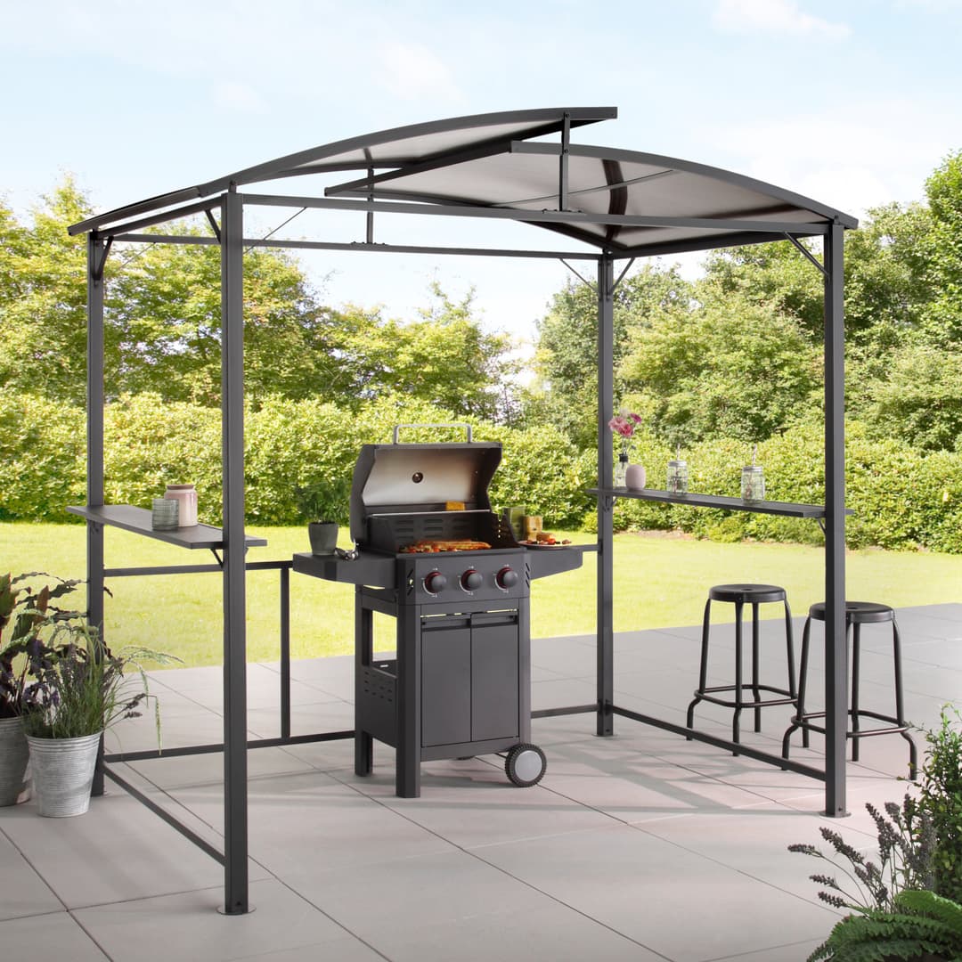 KONIFERA Grillpavillon Roma | Grau