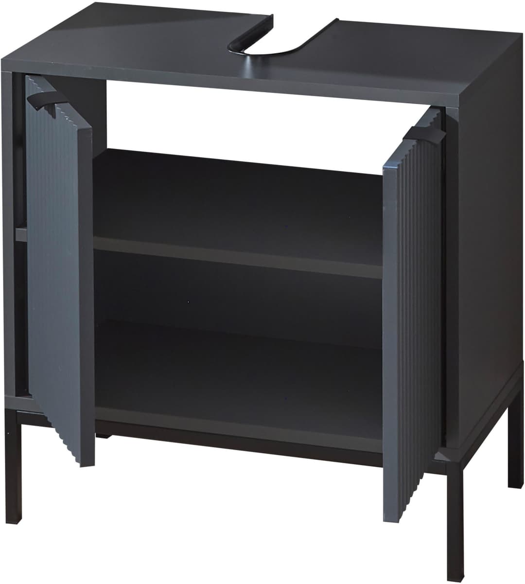 BASIC by Balculina Waschbeckenunterschrank Lucera | Grau
