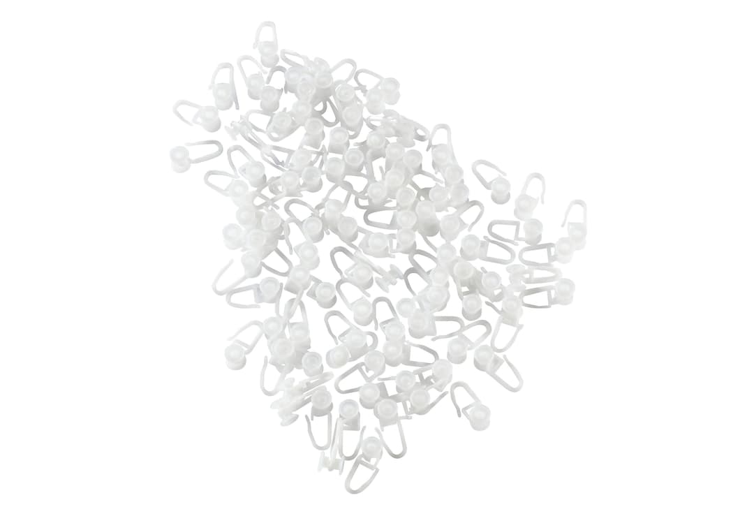 GARESA Gardinenröllchen Rollring für U-Profil | Weiß