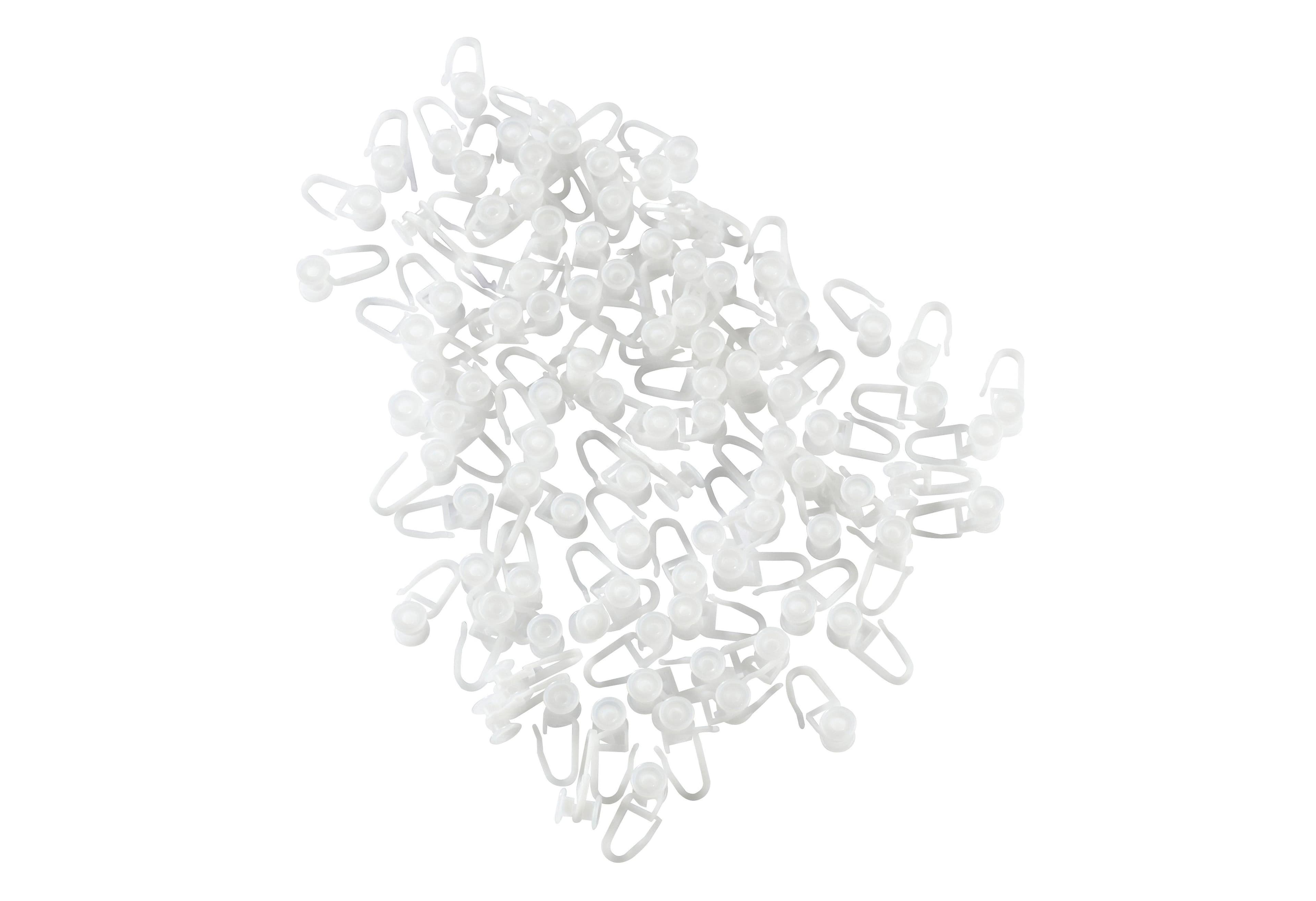 GARESA Gardinenröllchen Rollring für U-Profil | Weiß