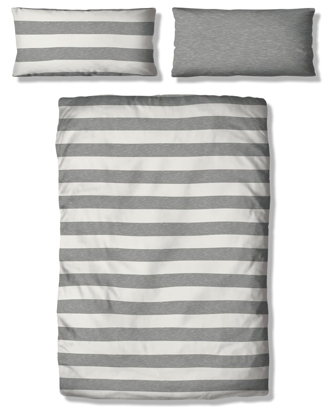 OTTO home Big Stripe Bettwäsche-Set | Grau