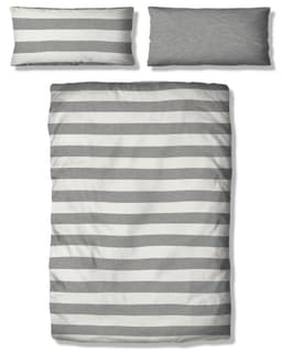 OTTO home Big Stripe Bettwäsche-Set | Grau