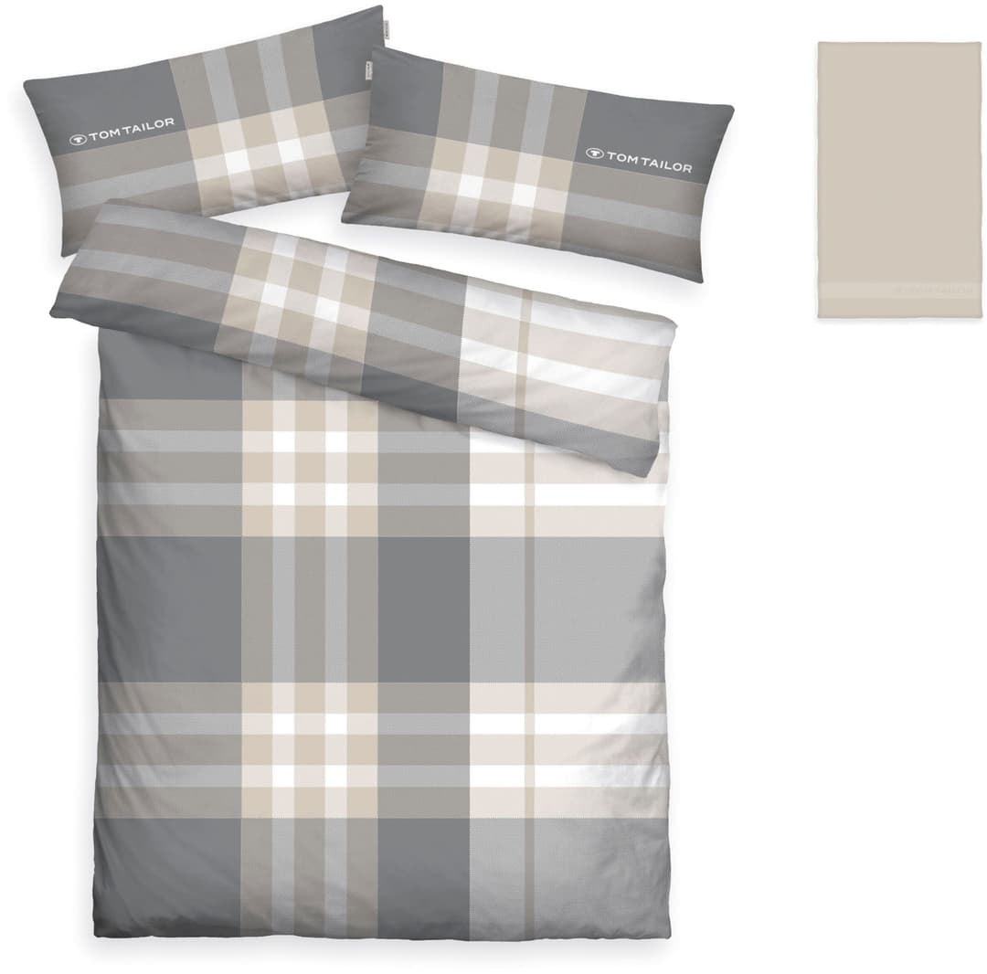 TOM TAILOR HOME Bettwäsche Nick | Braun