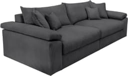 Home affaire Big-Sofa Soft&Cosy XXL | Schwarz